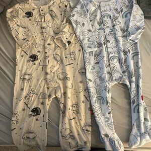 2 magnetic me outfits, one is modal the other is cotton 6-9 months